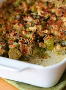 Brussels sprouts gratin