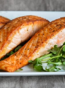 Restaurant-style pan seared salmon
