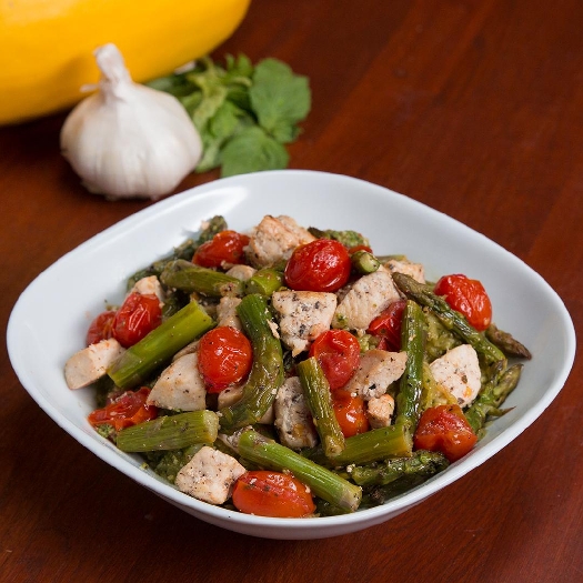 Spaghetti squash “pasta” meal prep 2 ways