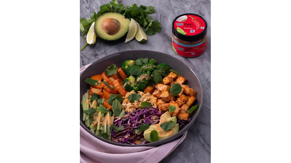 Tofu buddha bowl