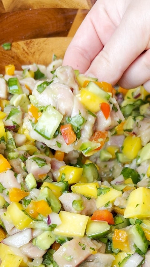 Tropical tuna ceviche