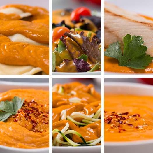 Vegan roasted red pepper cream sauce