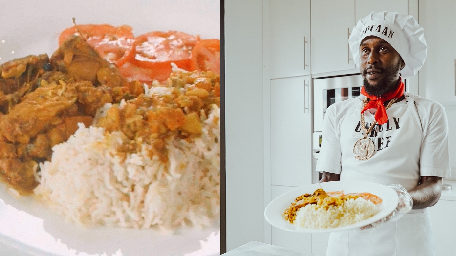 Jamaican curry chicken as made by popcaan