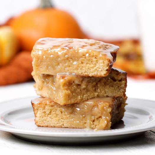 Brown butter maple blondies