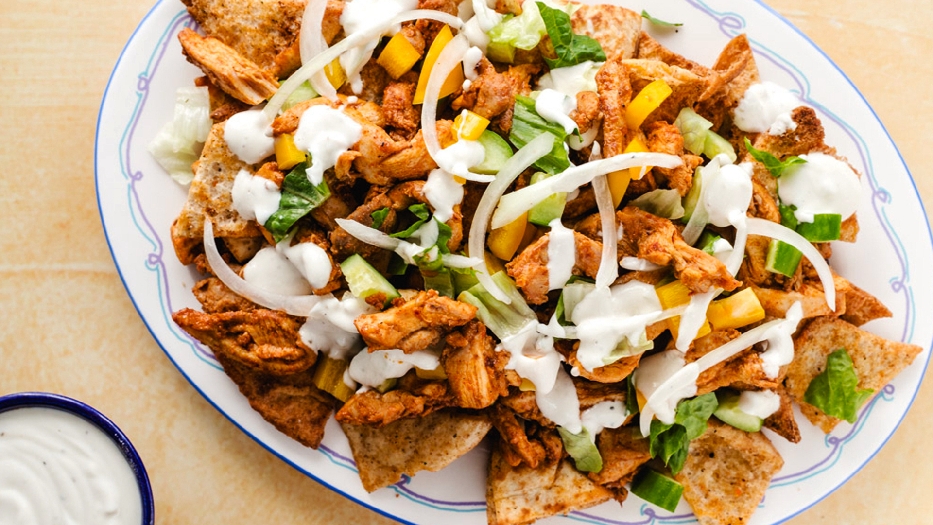 Shawarma nachos as made by amina