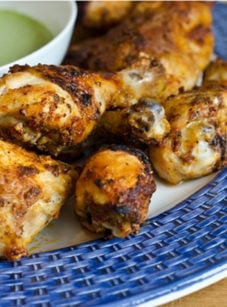 Peruvian chicken with green sauce