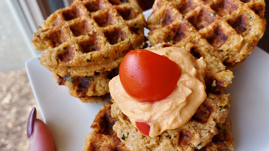 Falafel waffle