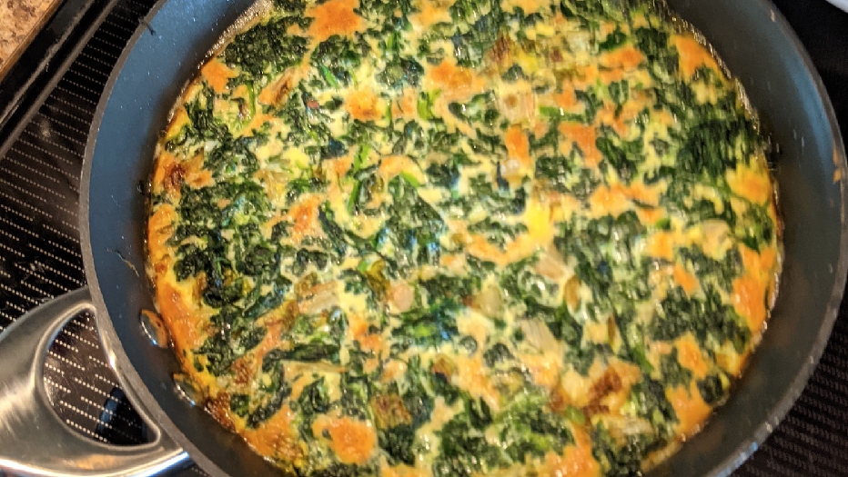 A better spinach frittata