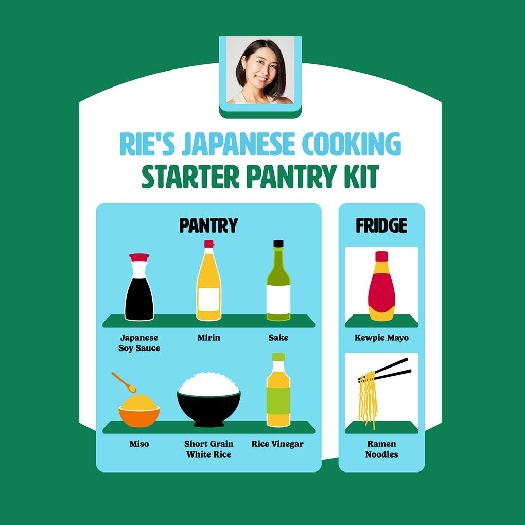 Rie’s japanese cooking starter pantry kit and tool guide