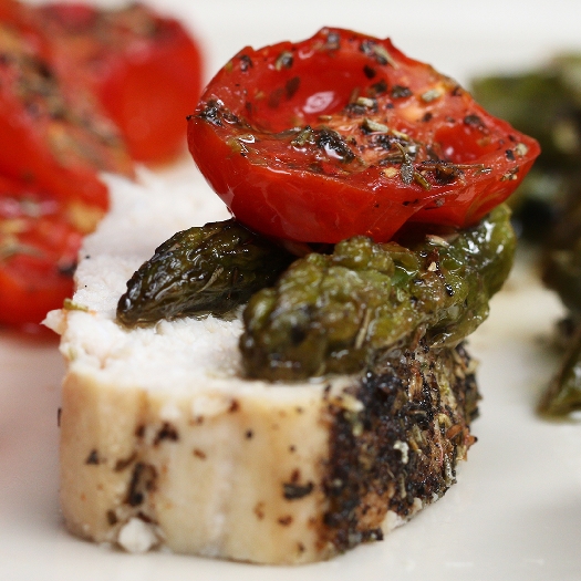 One-pan herbed chicken and veggies