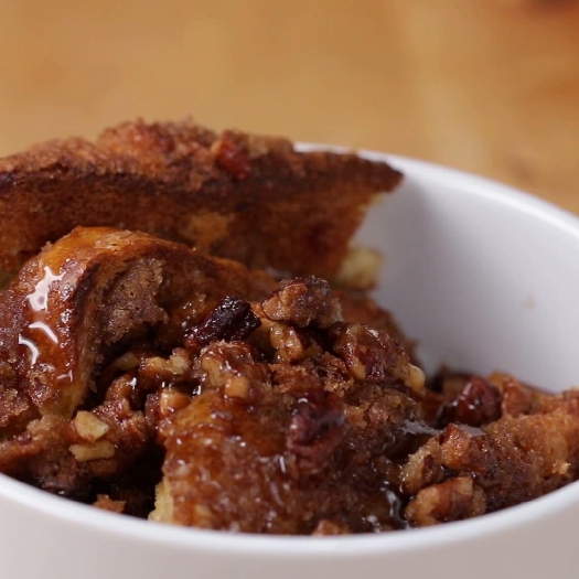 Overnight praline french toast