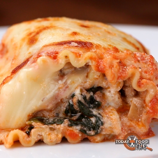 Make-ahead lasagna roll-ups