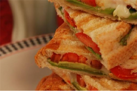 Avocado Tomato & Mozzarella Panini/sandwiches