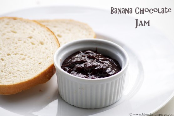 Banana Chocolate Jam - How to Make Chocolate Banana Spread