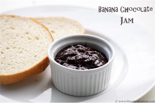 Banana Chocolate Jam - How to Make Chocolate Banana Spread