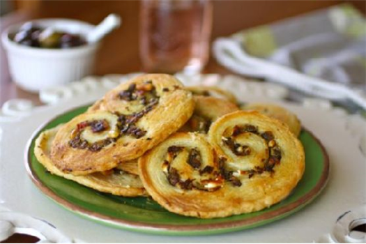 Savory Olive & Goat Cheese Palmiers