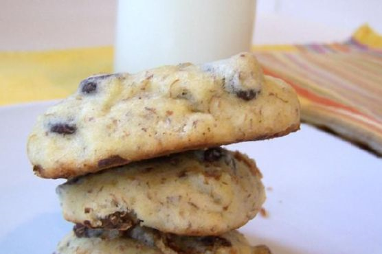 Banana Chocolate Chip Cookies With Flax