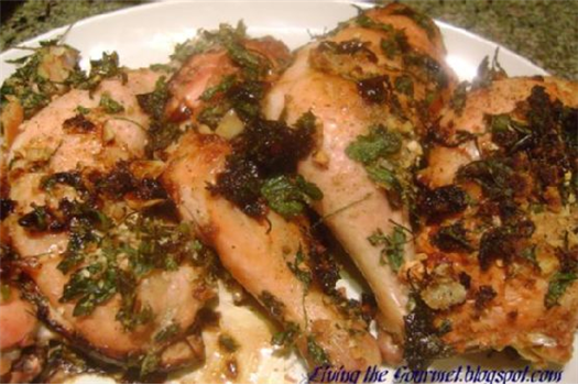 Baked Chicken With Lemon & Garlic