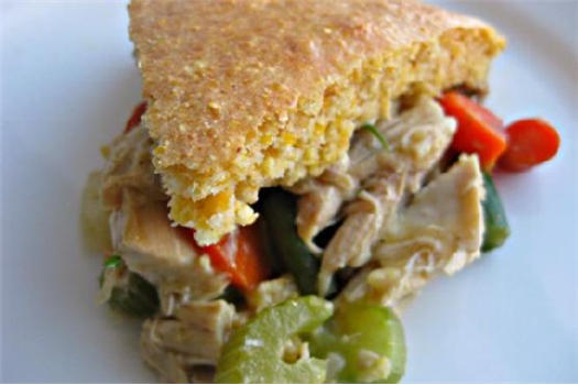 Turkey Pot Pie With Cornbread Crust