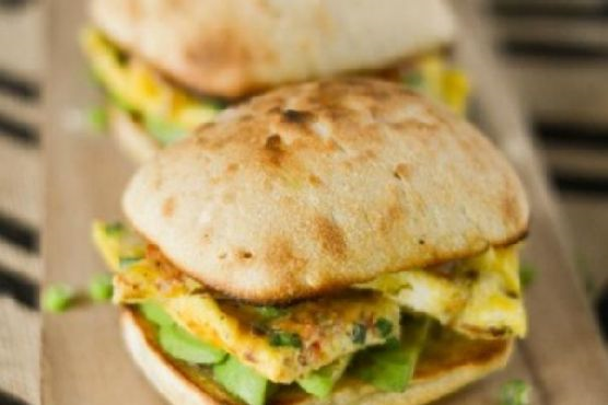 Frittata "Brinner" Sandwiches - Southwest Style