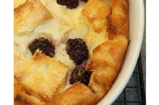 Blackberry Bread Pudding