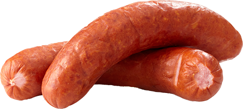 Ring of kielbasa sausage