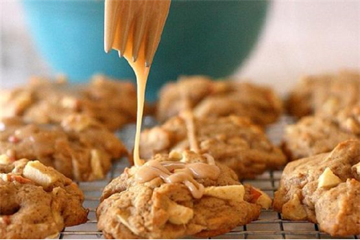 Maple-Glazed Apple Cookies