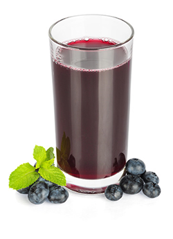 Unsweetened blueberry juice