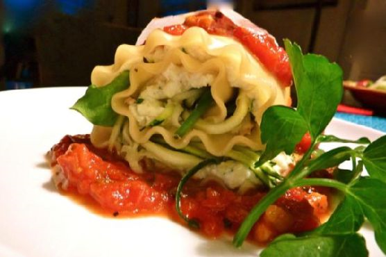 Veggie Lasagna Rolls W/ Peppery Pecorino Marinara