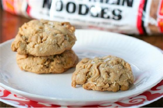 Coconut Chow Mein Butterscotch Cookies