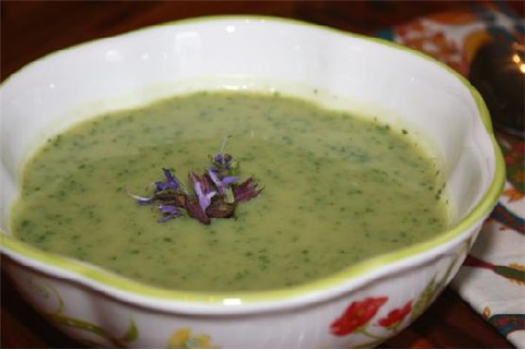 Dairy Free Garlic Scape Soup