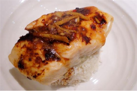 Oven Baked Salmon In Brown Miso