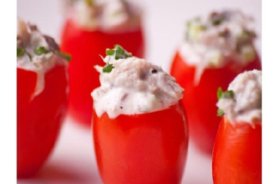 Tuna Stuffed Cherry Tomatoes