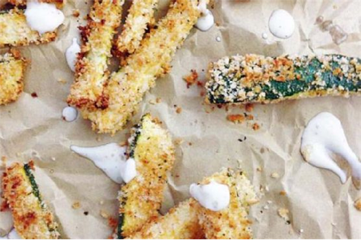 Baked Panko Zucchini Sticks