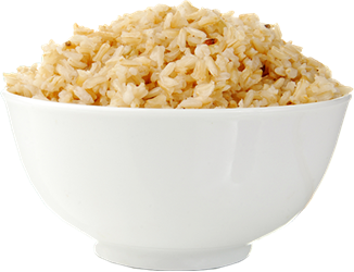 Uncooked long grain brown rice*