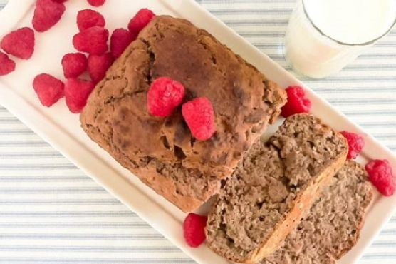 Pan Roasted Raspberries Bread