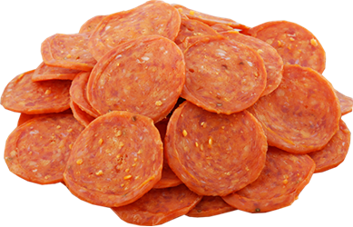 Turkey pepperoni slices